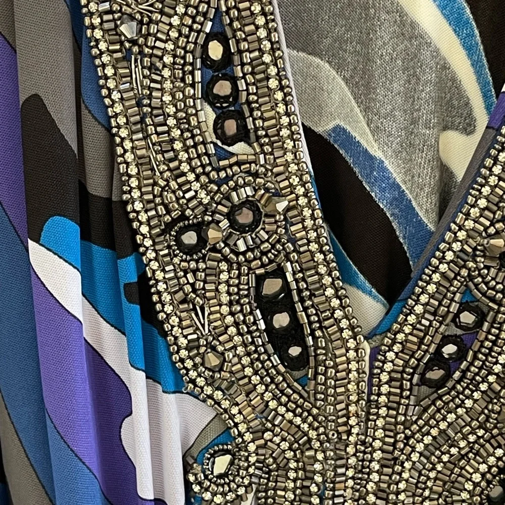 Vintage Emilio Pucci Multicolor Patterned Dress/Top - Picture 3 of 12